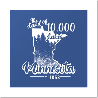 Minnesota The Land of 10,000 Lakes Posters and Art